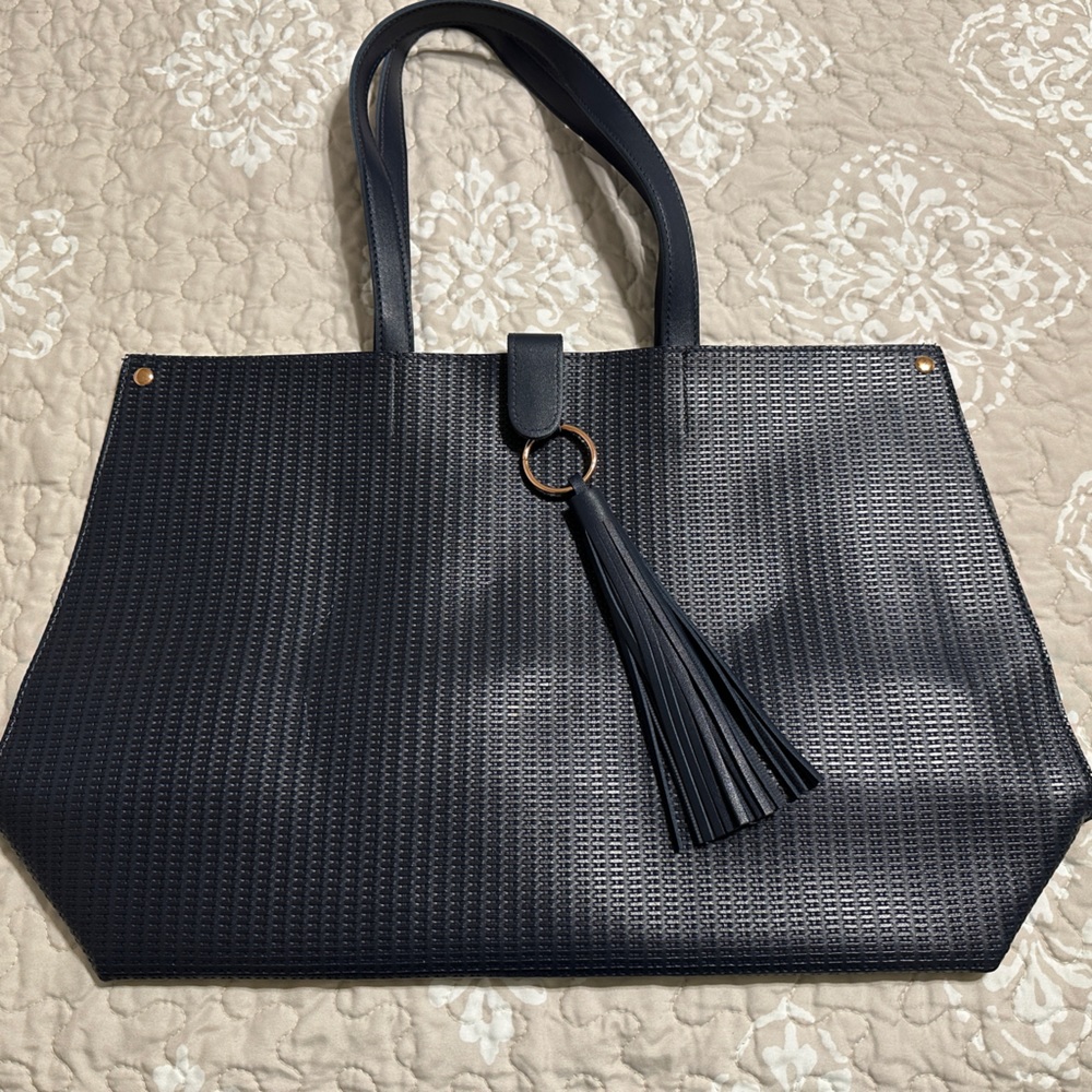 Navy Tote Bag